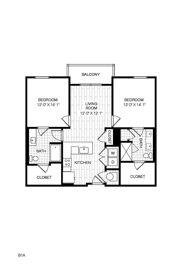 Floor plan B1A