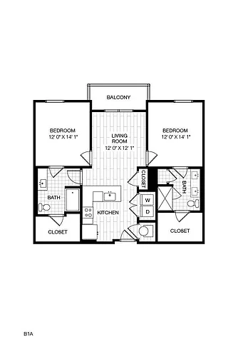 Floor plan B1A