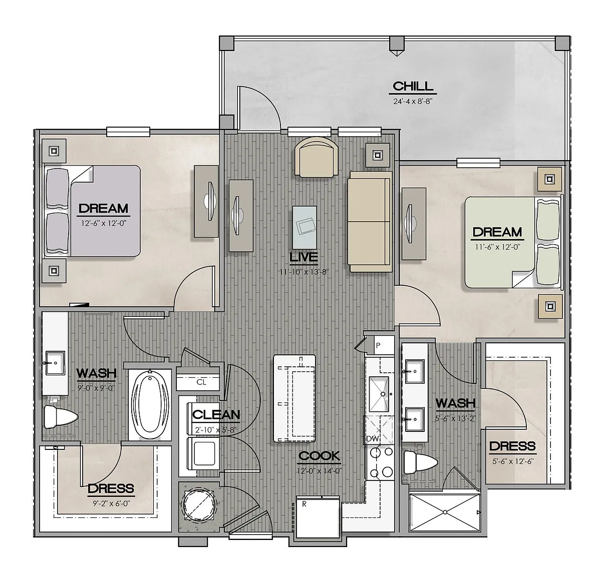 Floor plan B1-1