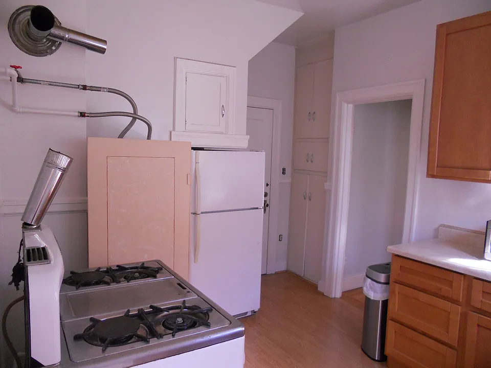 Kitchen, overlooking range.