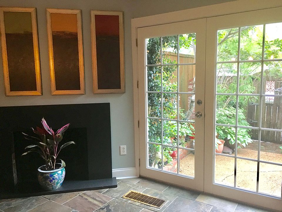 Kitchen view of garden