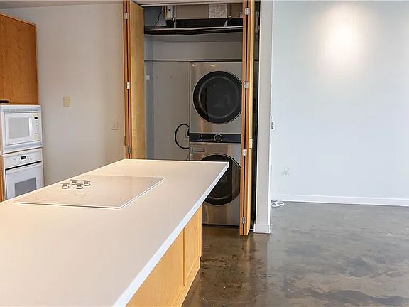 Stacked washer and dryer