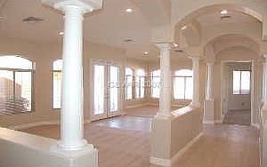 arches/ columns from front entry