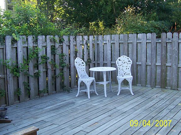 Private deck off master bdrm.