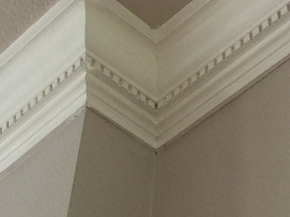 Crown and 12 ft. ceilings