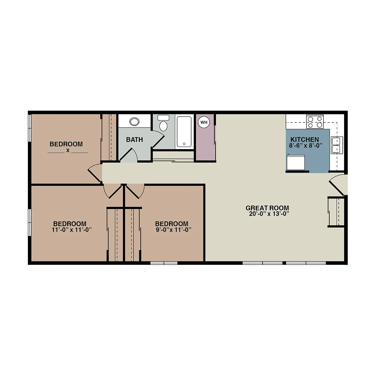 Floor plan 3 Bedroom