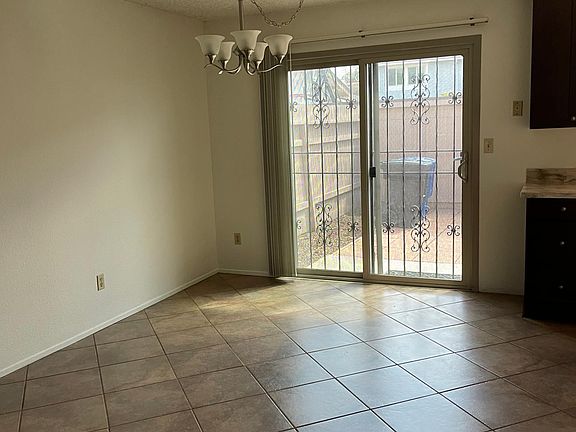 Dining area leading to patio