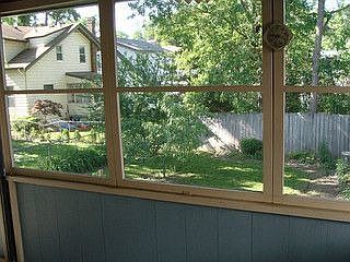 Screened porch off kitchen