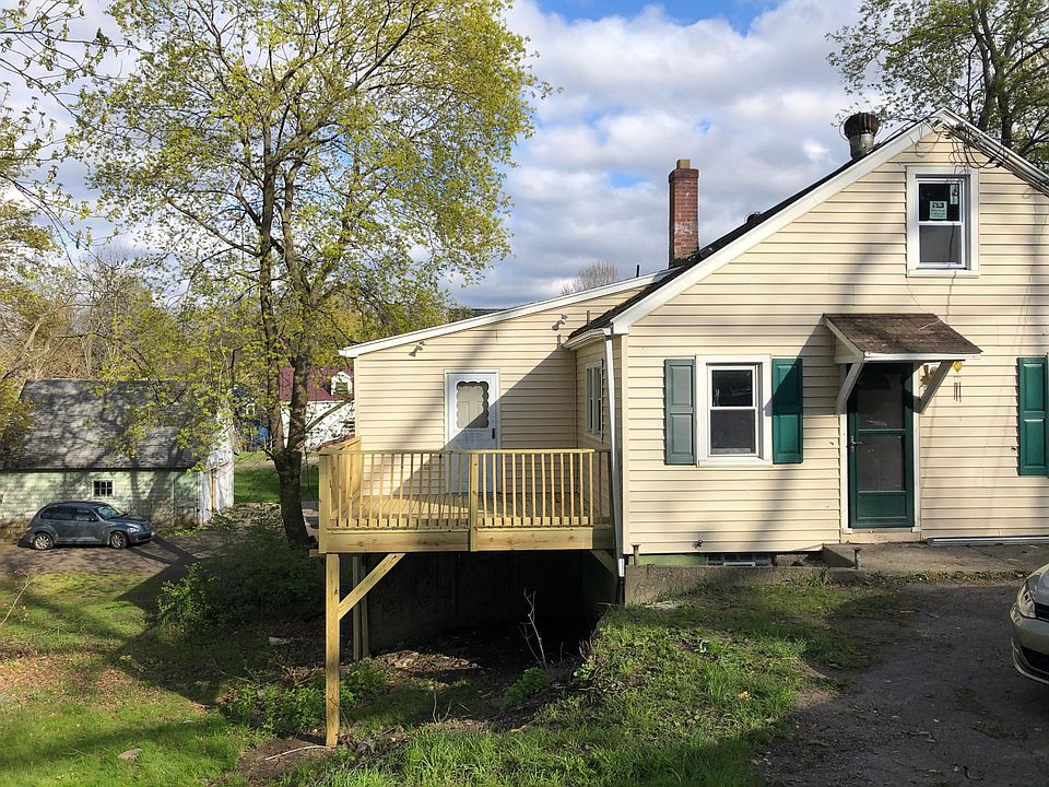 Side of house with large deck off of master