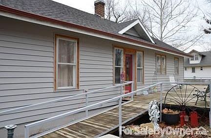 West side of house