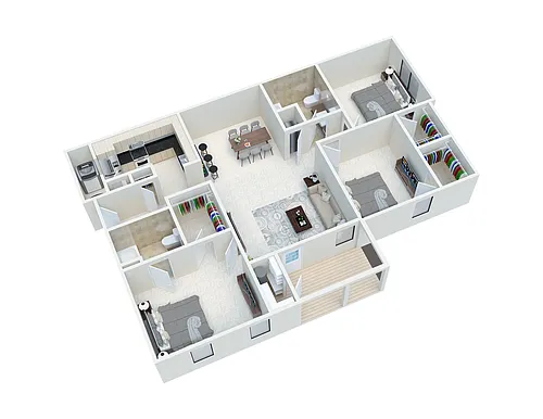 Floor plan 3x2 Upgrade
