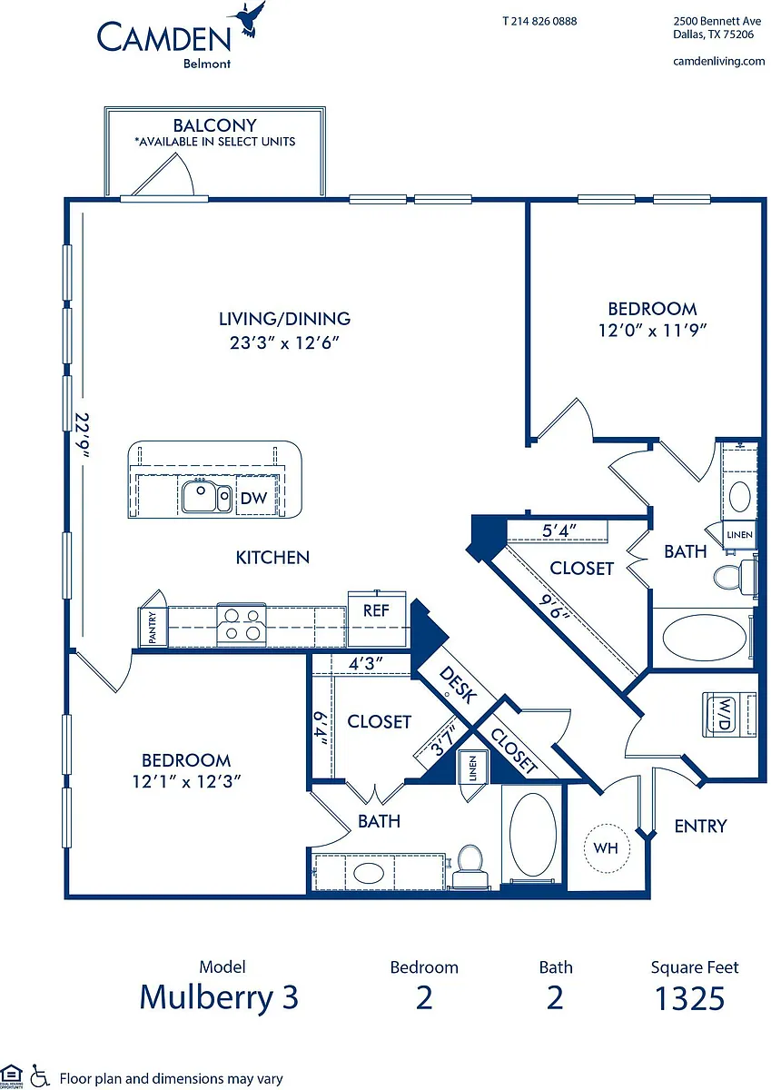 Floor plan Mulberry 3