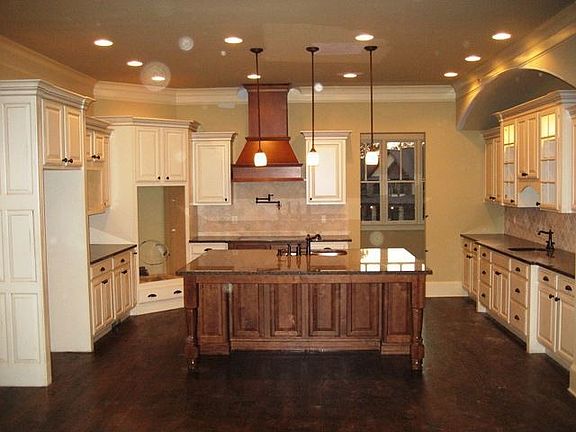 HUGE gourmet kitchen with great views 