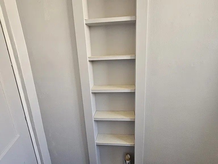 219
Bathroom, extra storage and built-in space heater