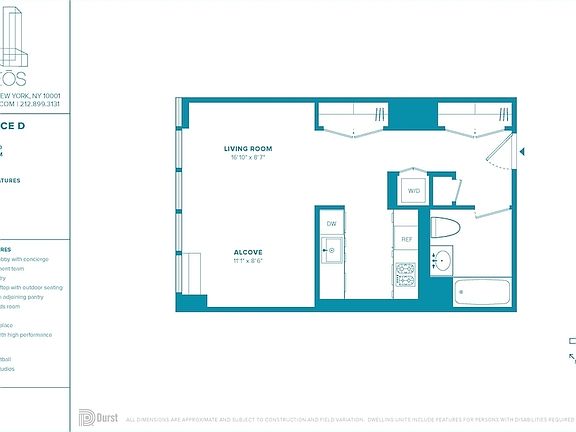 2nd image of 100 W 31st St APT 25D