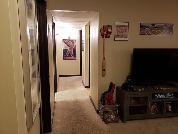 Living room, hallway