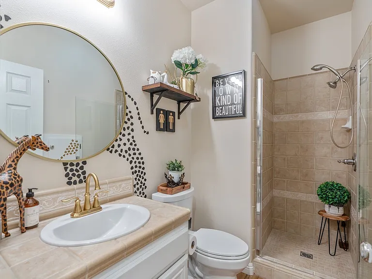 Ground floor restroom