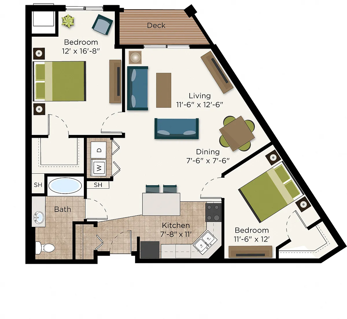 Floor plan The Selby
