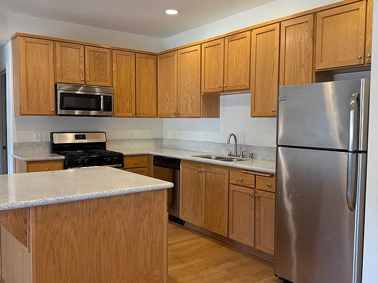 Kitchen with island