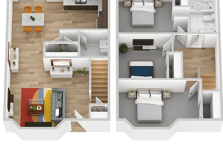 Highly sought after 1,2,3-bedroom flat and townhome apartments — Photo 33
