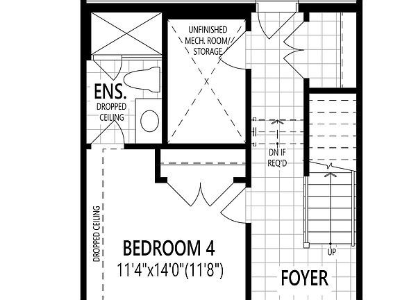 Bedroom 4 In Lieu of Recreation Room