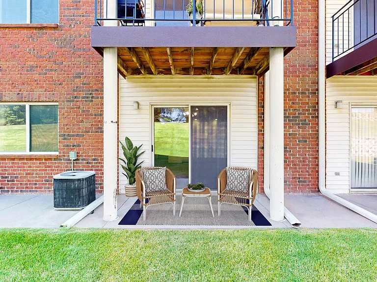 Step outside and enjoy your own private patio, the perfect spot for morning coffee or unwinding after a long day.