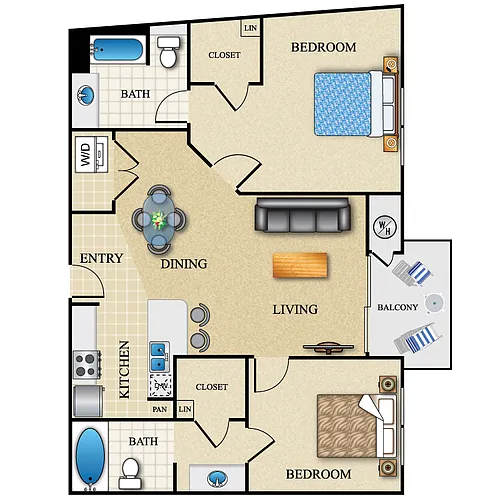 Floor plan Plan K (PII)