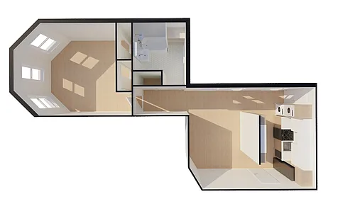 Floor plan Superior 1 Bed