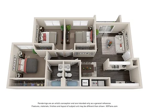 Floor plan 3 Bedroom