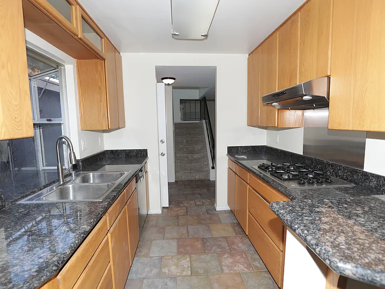 Kitchen facing the towards the front door