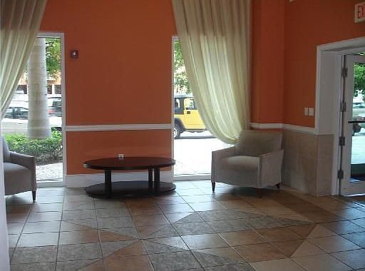 Comfortable lobby seating area