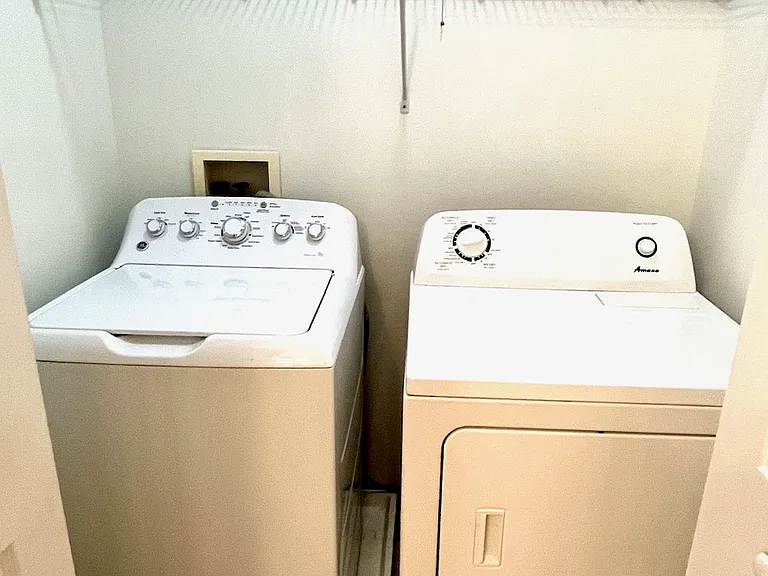 Laundry in Hall Bath
