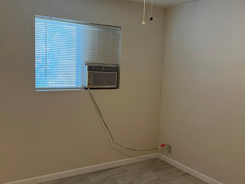 window unit and fan keep you cool on those hot nights!