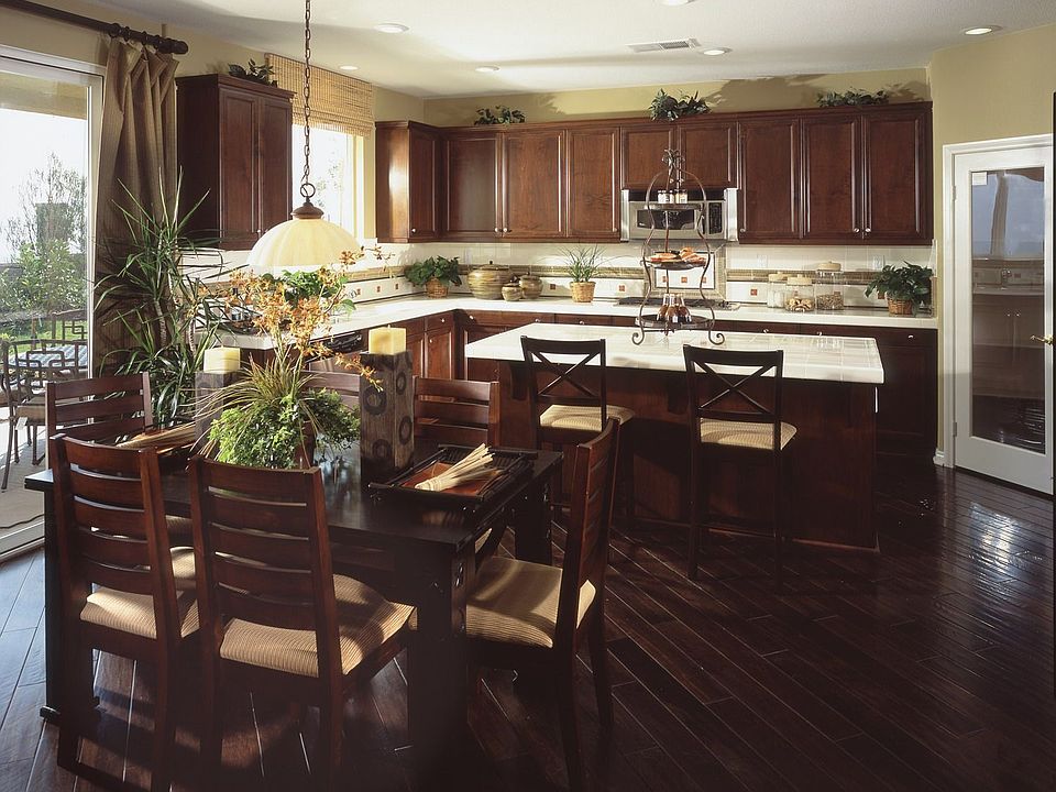 Kitchen/nook of model home