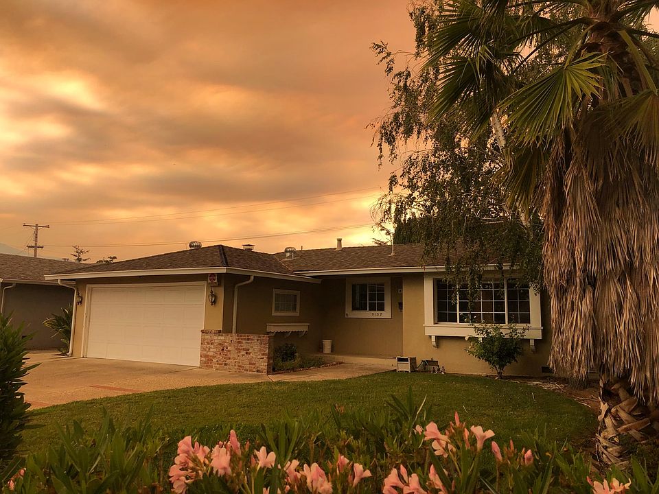 Front of house with the wildfire skies!