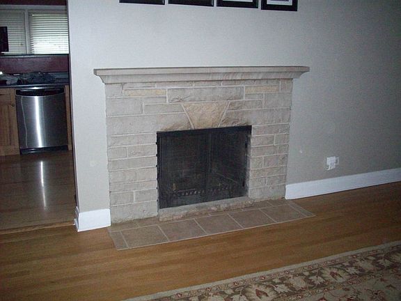 woodburning fireplace