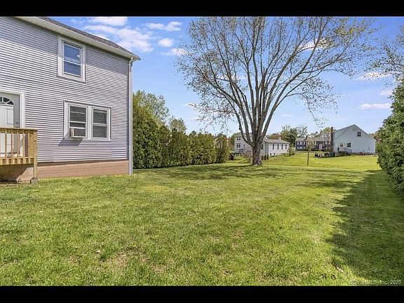 Side view of back yard