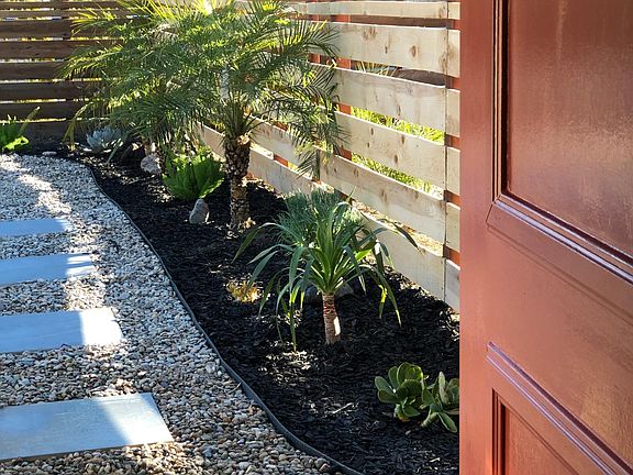Landscaping outside front door