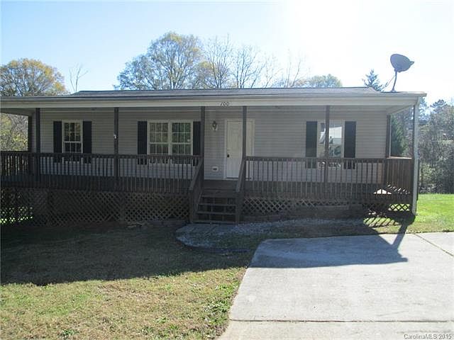 Wide porch length of house