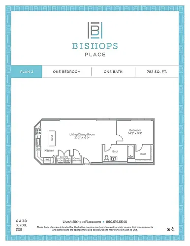 Floor plan 1 Bedroom