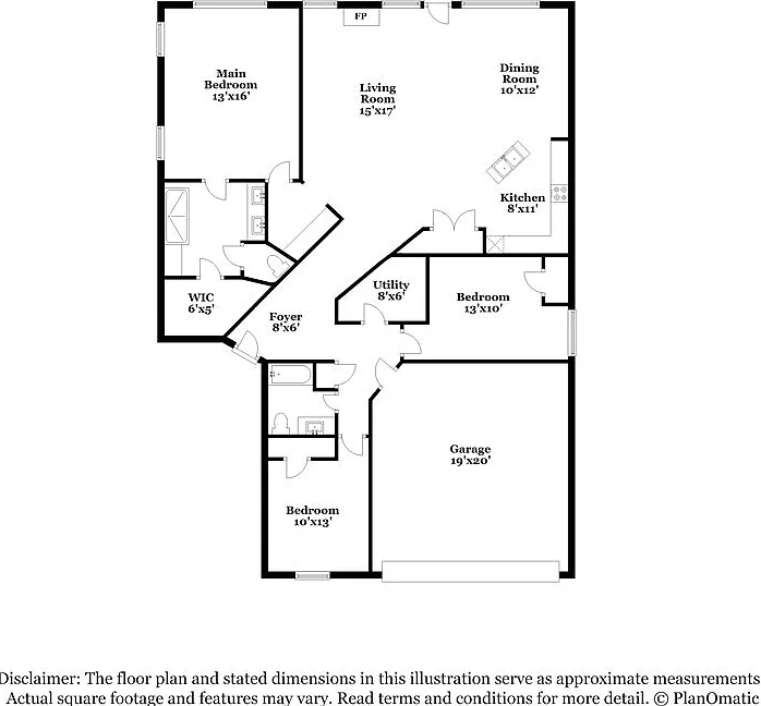 3 bed, 2.0 bath, 1606 sqft, $1,830 — Photo 2