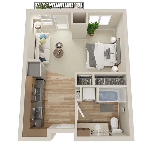 Floor plan 0X1 - A1