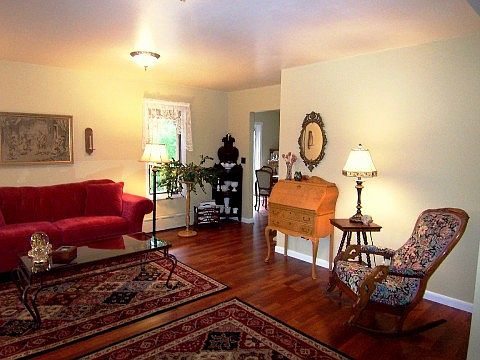 with Rich Brazialian Cherry Flooring