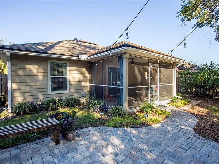 Backyard with Screened Porch