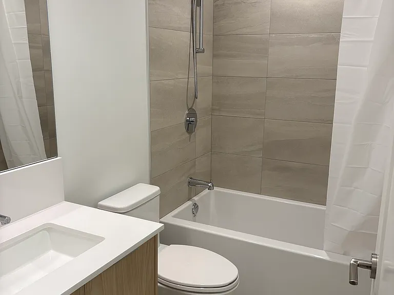 Full-sized brand new bathroom
