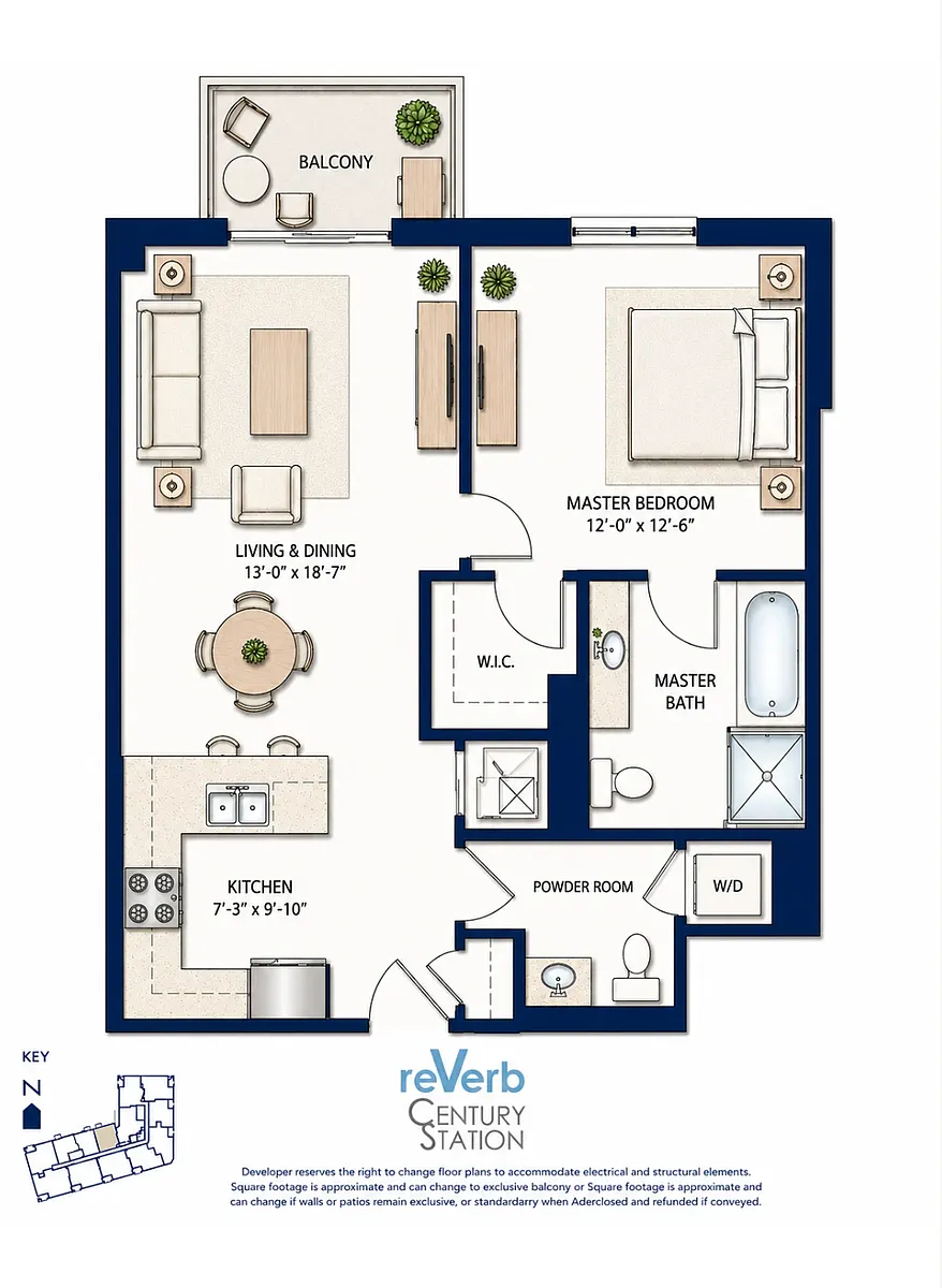 Floor plan 1 Bed