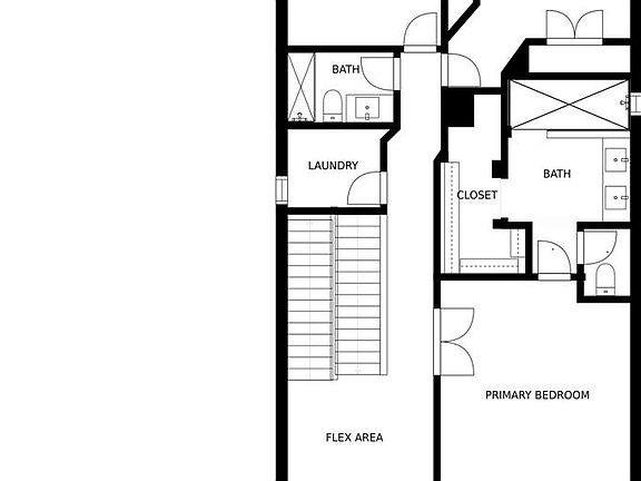 Second floor example floor plan