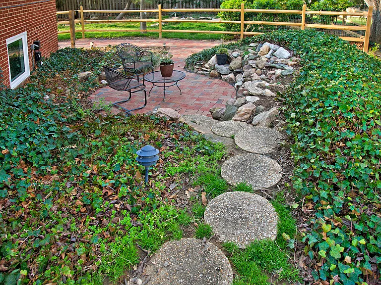 Private patio for use of renter