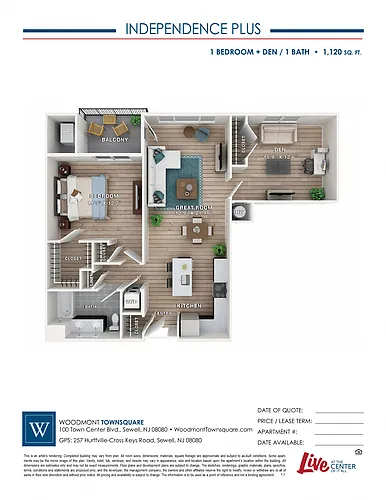Floor plan Independence Plus