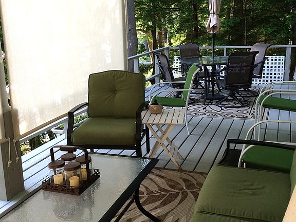 Deck facing the lake.